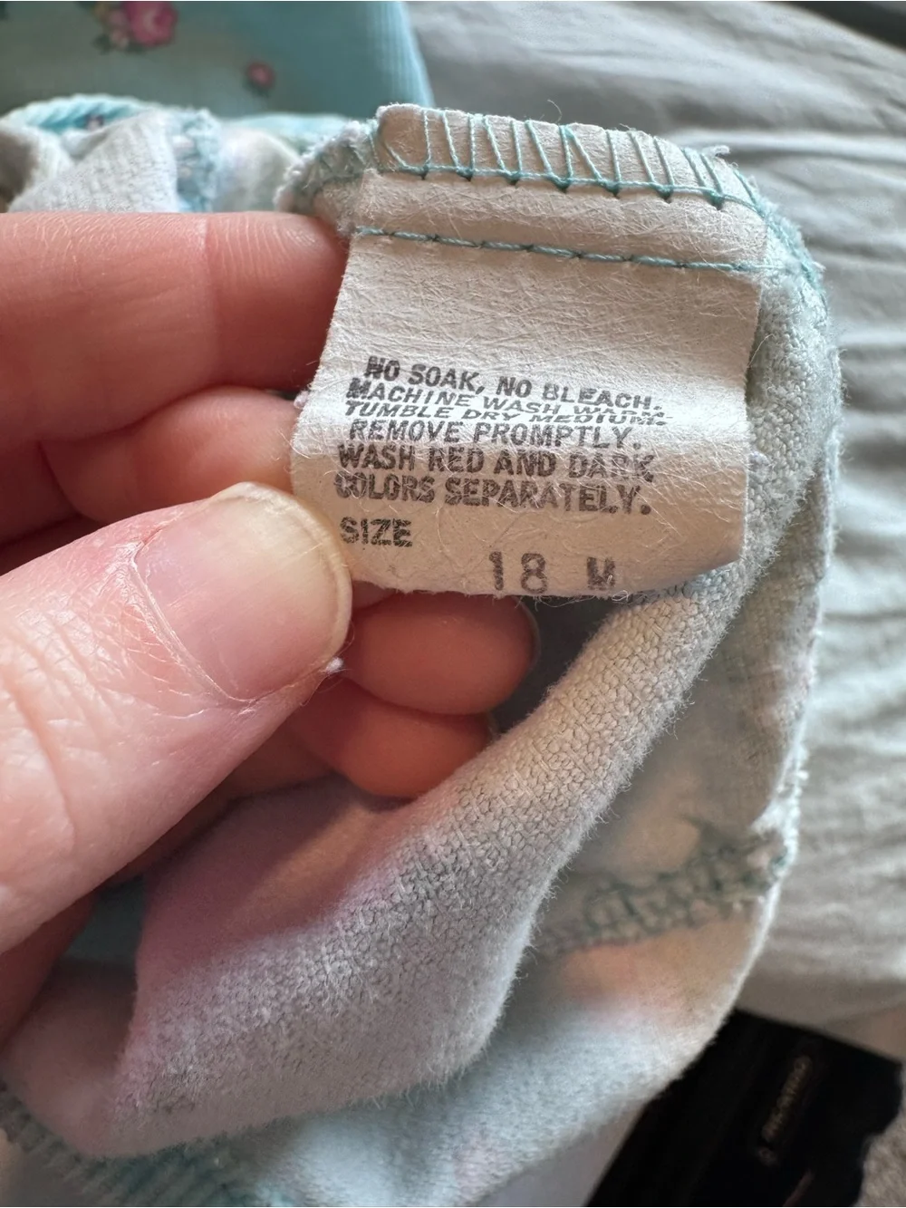 90’s vintage OshKosh B'gosh Aqua Floral Toddler Overalls